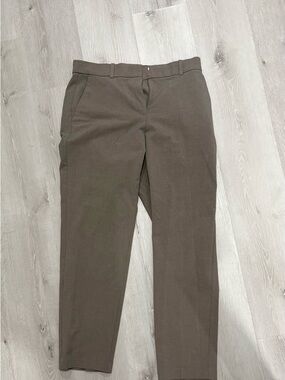 H&M Taupe Straight-Leg Dress Pants